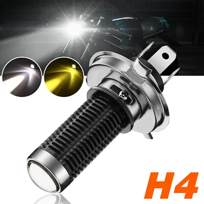 H4 9003 LED Motorcycle Headlight Hi-Lo Beam Dual Color Switchback DRL Fog Light • $11.69