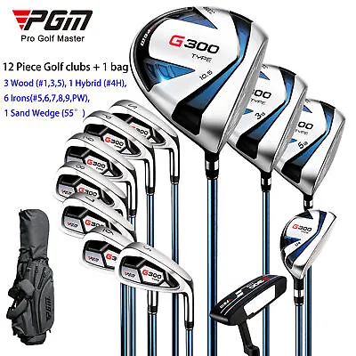 PGM Men's Complete Golf Club Sets - 12 Piece Golf Clubs Right Hand With Golf Bag • $389
