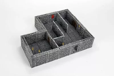 $129.99 • Buy Wizkids 4D WarLock Tiles - Dungeon Tiles 2 Full Height Stone Walls Expansion (Pr