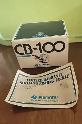 1981 Vintage  Shimano CB-100 Fishing Reel BOX ONLY With Paperwork • $14.95