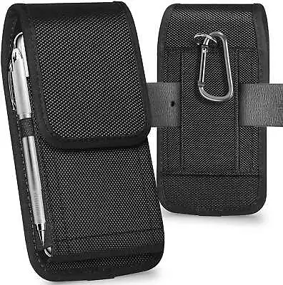 For Galaxy S10 S20 S21 S22 S23 A60 Nylon Belt Loop Holster Hook Case Cover Pouch • £4.78