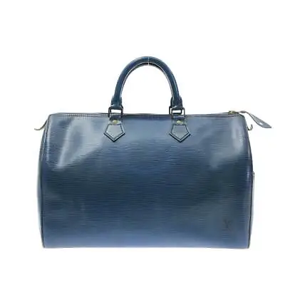 Auth LOUIS VUITTON Speedy 35 M42995 Toledo Blue Epi .V.I.1920 Handbag • $266