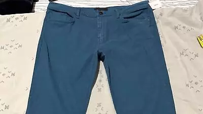 NWT J Brand Men's Blue Kane Straight Fit Montauk Linen & Cotton Pants Size 38 • $106.17