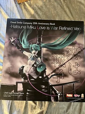 Good Smile 20th Anniversary Book Hatsune Miku Love Is War Refined Ver Figure • $150