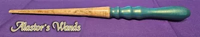 Handcrafted Wand - Maple With Metallic Green Handle 13  • $30