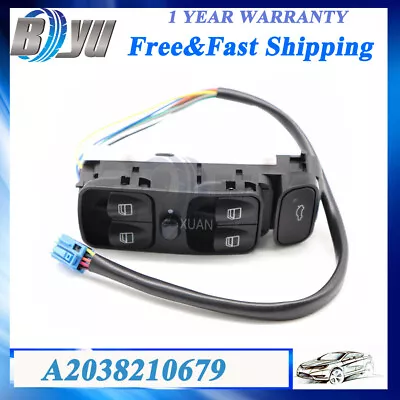 Front Left Electric Window Switch For A2038210679 Mercedes W203 CCLASS C320 C230 • $31.46