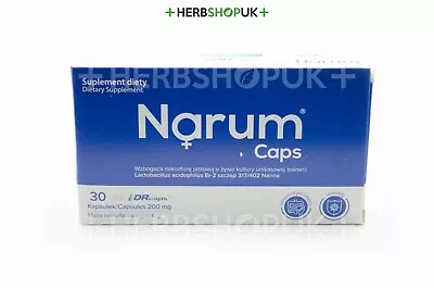 £18.95 • Buy Narum Narine Caps 200mg, 30Capsules, Lactobacillus Acidophilus, FREE P&P !