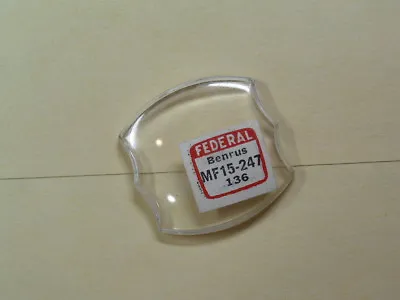 NOS Vintage Benrus Glass Shield Shape Watch Crystal  Cry-34 • $25.64