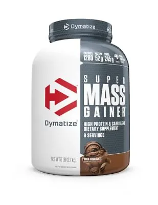 Dymatize Super Mass Gainer Protein 6 Pound (Pack Of 1) Rich Chocolate USA NEW • $61.62