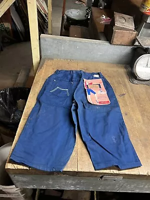 Vintage New NOS Deadstock Blue Bell Maverick Denim Knee Pants Clothing Tags USA • $99.99