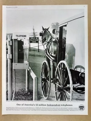 1961 Independent Telephone Assoc Lancaster County PA Drive-in Phone Vintage Ad • $9.99