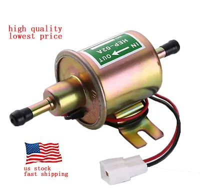 $10.35 • Buy Inline Fuel Pump 12v Electric Transfer Low Pressure Gas Diesel Fuel Pump HEP-02A