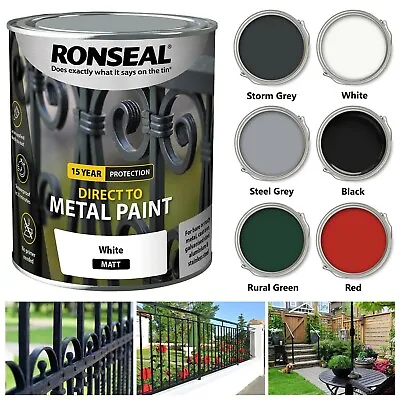 Ronseal 15 Year Protection Direct To Metal Paint - All Colours - All Sizes • £12.57