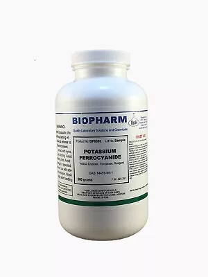 Potassium Ferrocyanide Trihydrate 500 Grams  • $27