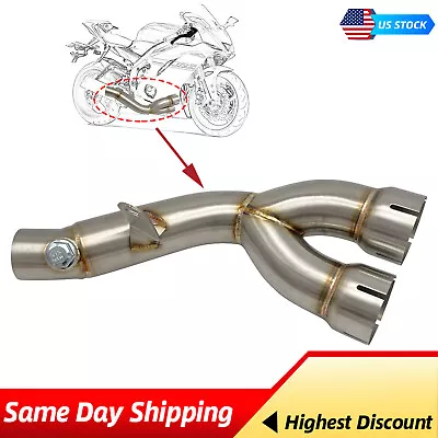Motorcycle For Yamaha R6 Exhaust System Mid-Section Exhaust Pipe Connected Parts • $68.88