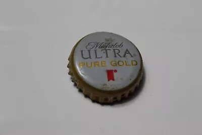 Michelob Ultra Pure Gold Alcohol Bottle Cap Fridge Magnet • $5