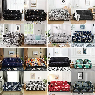 High Stretch 1 2 3 4 Seater Slipcover Sofa Cover Lounge Protector Couch Cover AU • $12.99