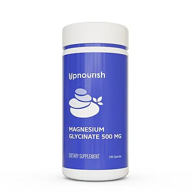 Magnesium Glycinate 500mg 240 Capsules For Calm Stress Sleep Leg Cramp Heart • $19.99