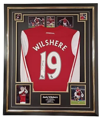 FRAMED Jack Wilshere Signed Shirt Autographed Jersey With Certificate • £595