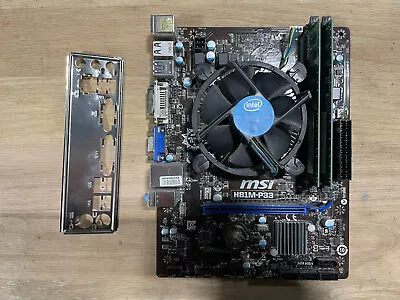 MSI H81M-P33 Motherboard Combo • Intel Core I3-4160 • 16GB RAM Combo • $54.95