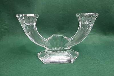 Val St Lambert Imperial Double Light Candlestick Art Deco • $5.95