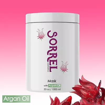 Argan Oil Hair Mask By Sorrel Cosmetics 33 Oz For Damaged Split Ends Detangles • $28