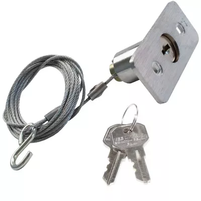 Garage Door External Release Device - Flat Key Type With 8' Cable • £19.95