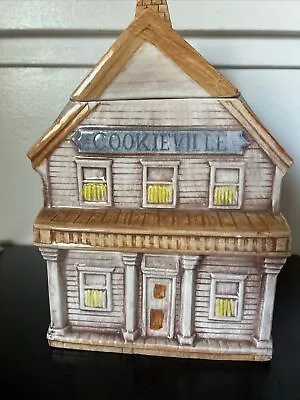 Vintage Treasure Craft Cookieville Cookie Jar Cowboy City  • $27.20