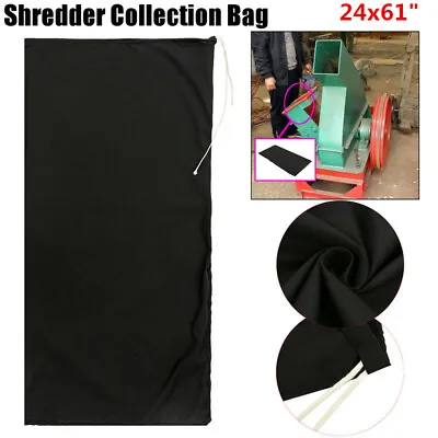 155x61cm Black Wood Leaf Chipper Shredder Collection Bag Craftsman 24x61 • $21.95