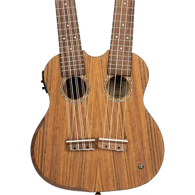 Ortega HYDRA Double Neck Tenor Acoustic-Electric Ukulele Satin Natural W/ Case • $399.99