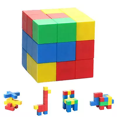 Magnetic Blocks 32Pcs 1  Large Building Cubes For Kids 3+ Years Old • $28.47