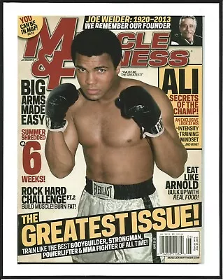 2013 June Issue Of Muscle & Fitness Magazine With MUHAMMAD ALI - 8  X 10  Photo • $20