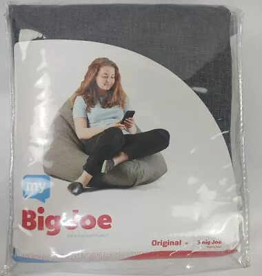 $20 • Buy My Big Joe Original Gray Bean Bag Chair Cover 46  W×58 L×30 D