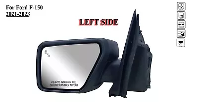 Driver Left Side Door Mirror Power With Blinker M-Folding For 21-23 Ford F-150 • $159.99