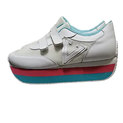 Volatile Platform Sneakers 8 White Women Everyday Simple Casual Basic Norm Retro • $42.66