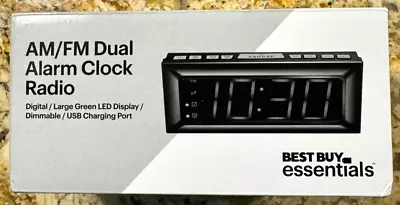 Best Buy Essentials AM /FM Dual Alarm Clock Radio - BE-CLOPP3 • $11.19