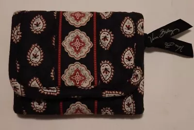 Vera Bradley Classic Black Tri Fold Wallet • $11.95