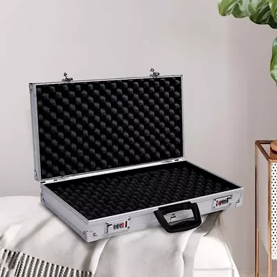 Large Hard Aluminium Flight Case Lockable Tool Camera Gun Storage Carry Box • £23.90