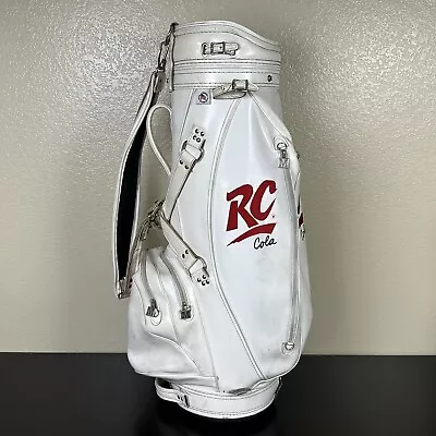 Vintage RC Cola Golf Bag - Ron Miller Pro Model White 6-Slot - Cosmetic Issues • $149.95