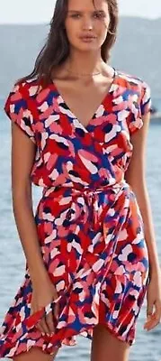 Mister Zimi Colette Wrap Mini Dress In Mimosa Print Size 6 • $65