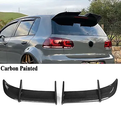 Carbon Look For VW Golf 6 MK6 GTI R 2010 2011 2012 2013 Rear Roof Trunk Lip Wing • $54.99