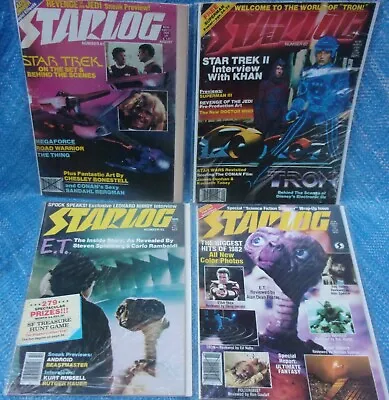 Starlog Magazine Lot #61 62 63 64 Revenge Of The Jedi Road Warrior Tron Conan • $34.29