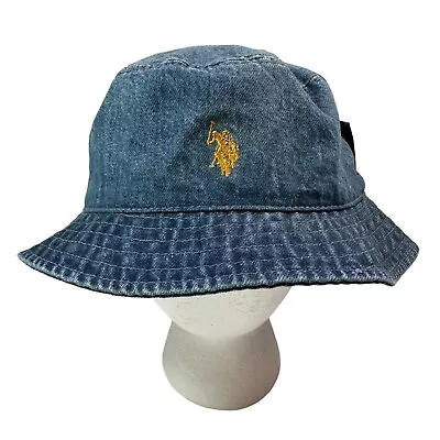 U.S. Polo Assn. Association Stonewash Blue Denim Bucket Hat New With Tags • $14.99