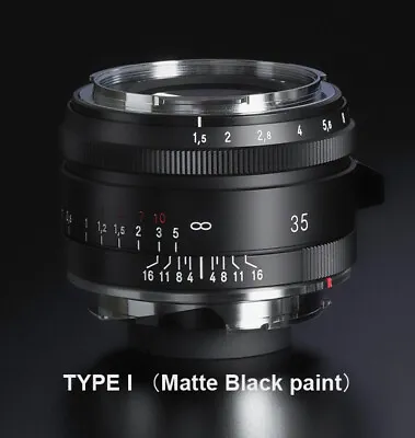 VOIGTLANDER USA WARRANTY Matte Black 35mm F1.5 Type I Asph Nokton Leica M • $799