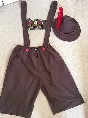 £9.99 • Buy Wicked Costumes Beer Festival Lederhosen & Hat Costume One Size 