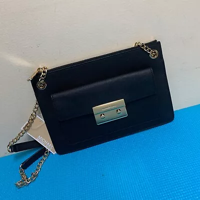 NWT MICHAEL Michael Kors Sloan Flat Crossbody Bag Black  • $169.95