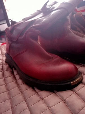 £1.50 • Buy B.M.S.London Size 34 Girls High Burgundy Boots
