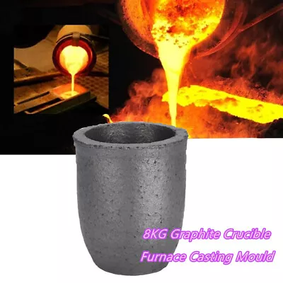 £20.64 • Buy 8KG Silicon Carbide Graphite Furnace Casting Kit Cup Shape Crucible Melting Tool