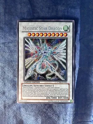 Yugioh Magestic Star Dragon CT06-EN003 Limited Secret Rare LP • $2.25
