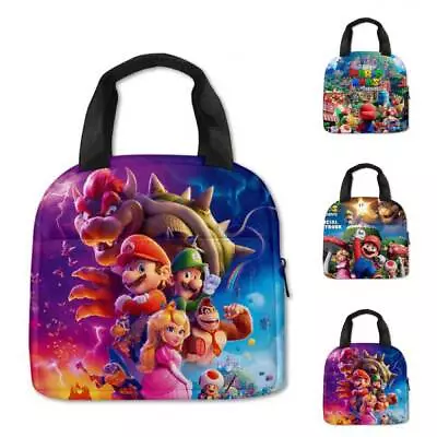 Portable Mario Lunch Bag For Kids Stylish And Functional Keeps Food Fresh For • £8.70